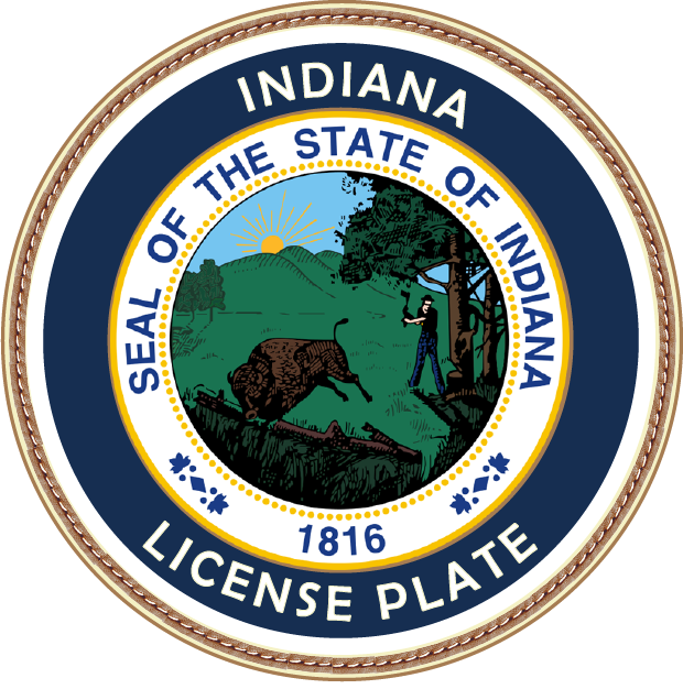 Indiana License Plate Logo